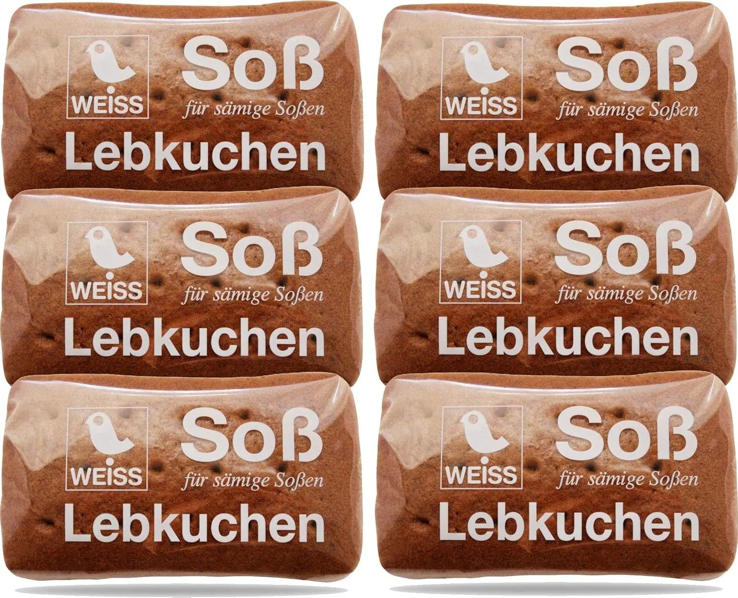 Weiss Soß Brauner Lebkuchen für sämige Soßen 6 x 40g - Schokobote.de