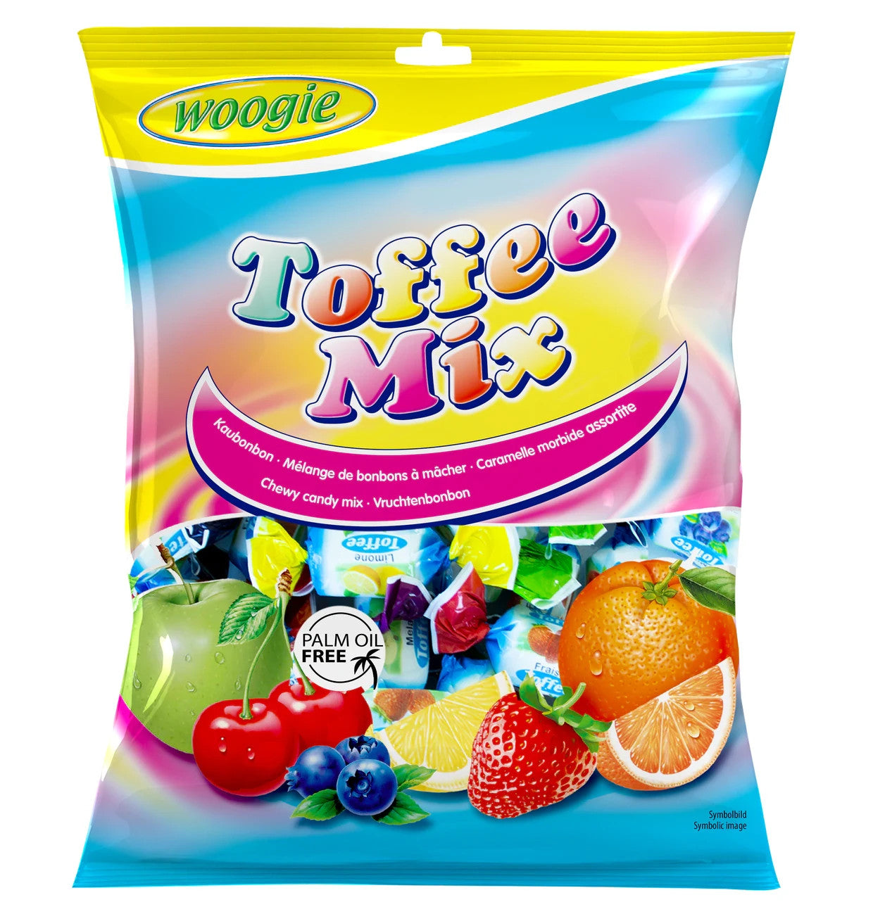 Woogie Kaubonbons Toffee Mix Frucht Kaubonbons 160g