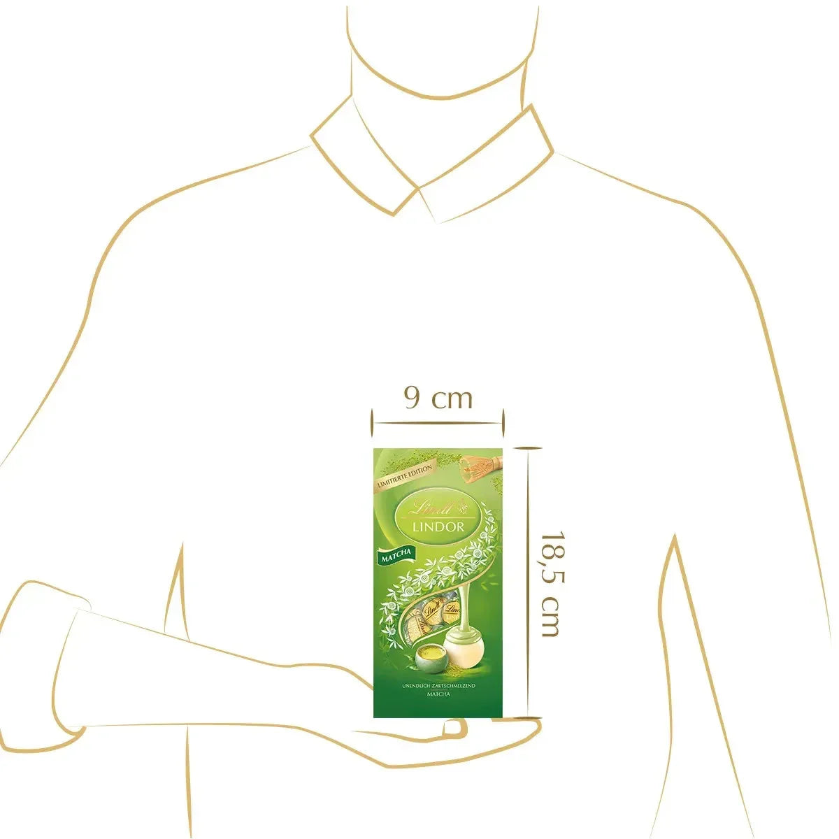 Lindt LINDOR Kugel Beutel Matcha, 137g - Schokobote.de