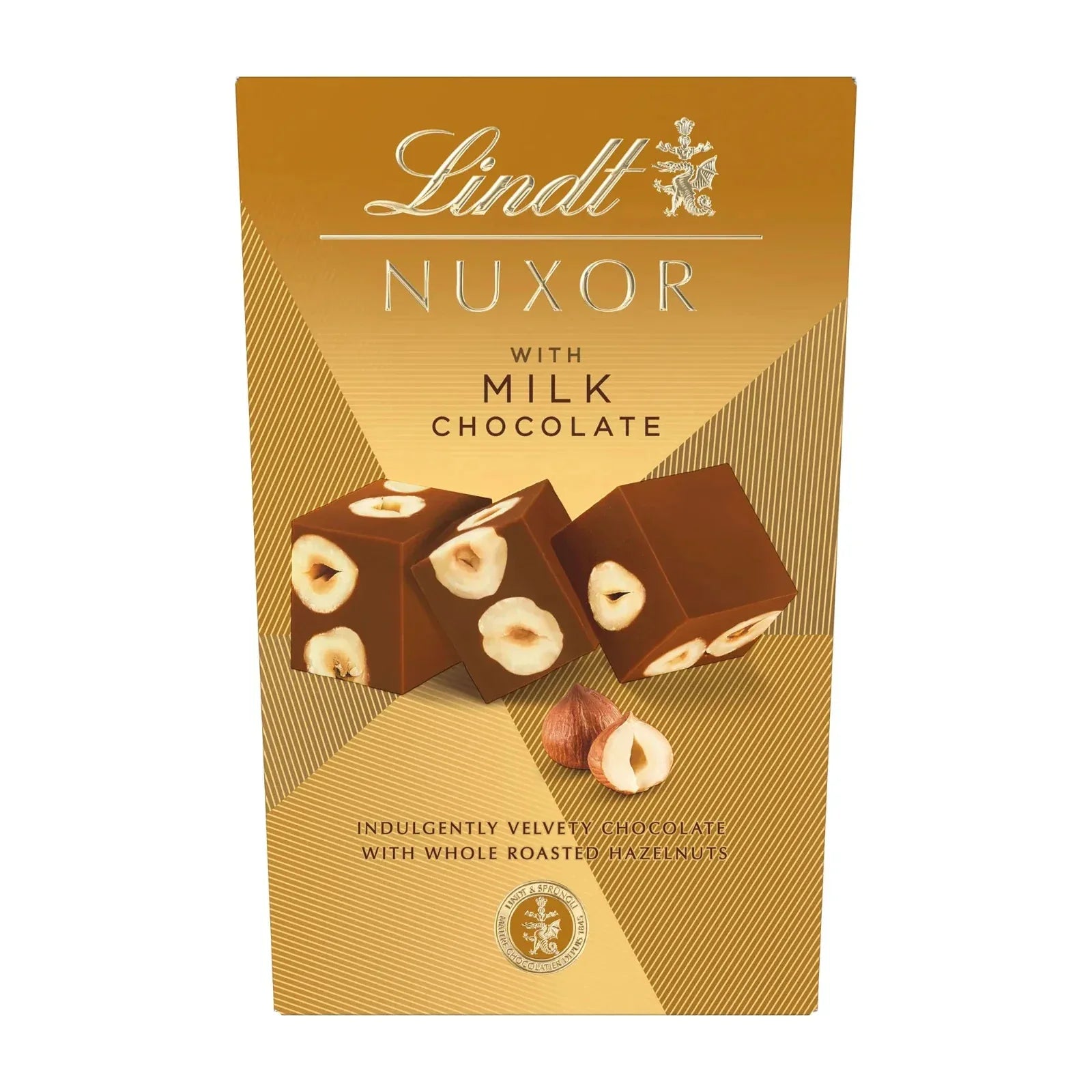 Lindt Nuxor Milch Gianduja Schokolade mit Haselnüssen Cornet, 150g - Schokobote.de