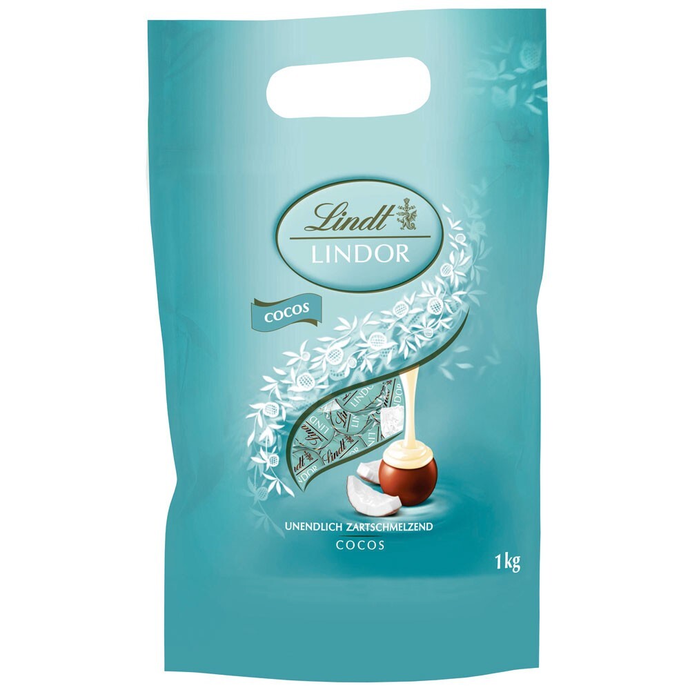 Lindt Lindor 1kg Kugeln 🌞 Sommer-Sorten | Cocos | Erdbeer | Stracciatella
