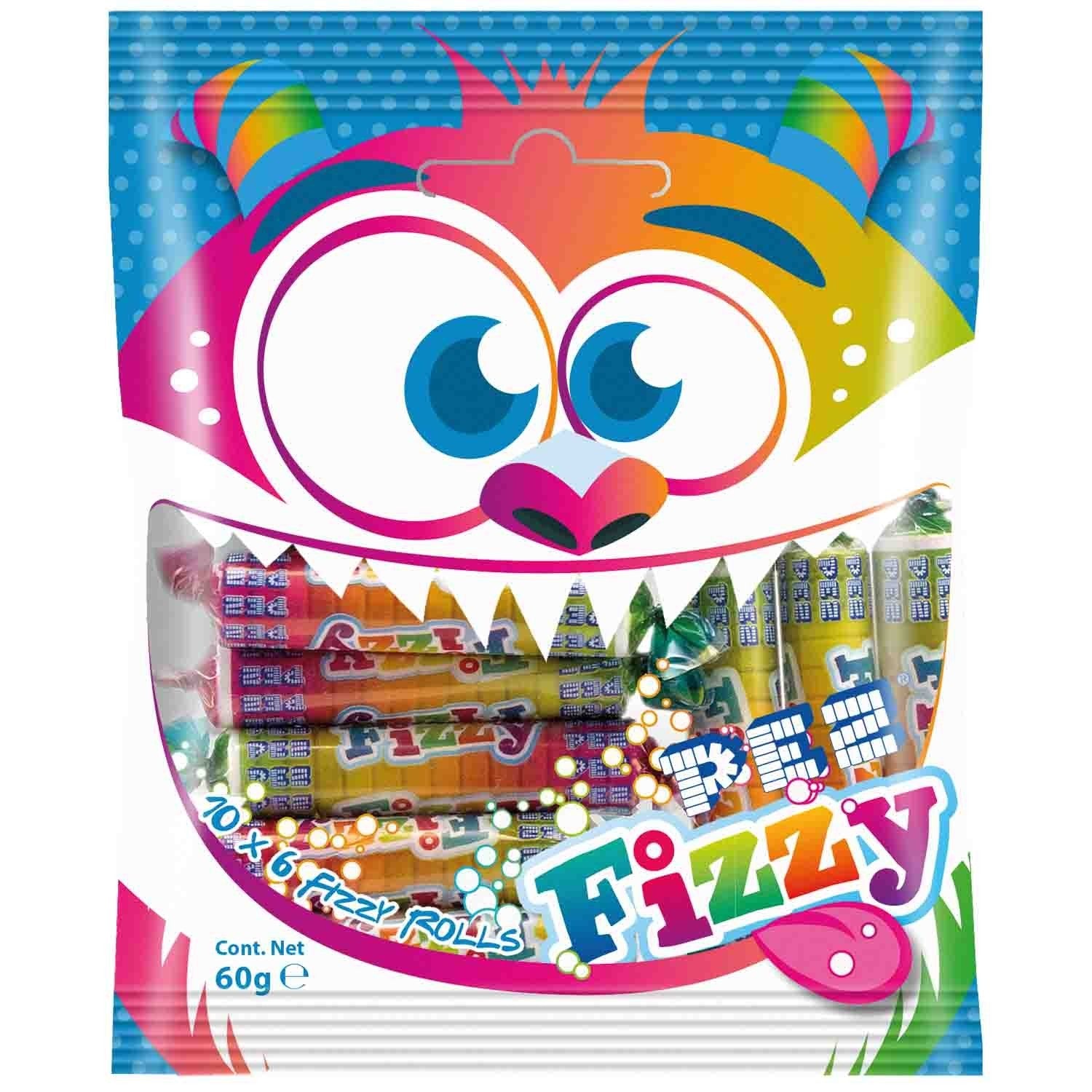 PEZ Fizzy Brausebonbon Tutti Frutti 10x6g = 60g