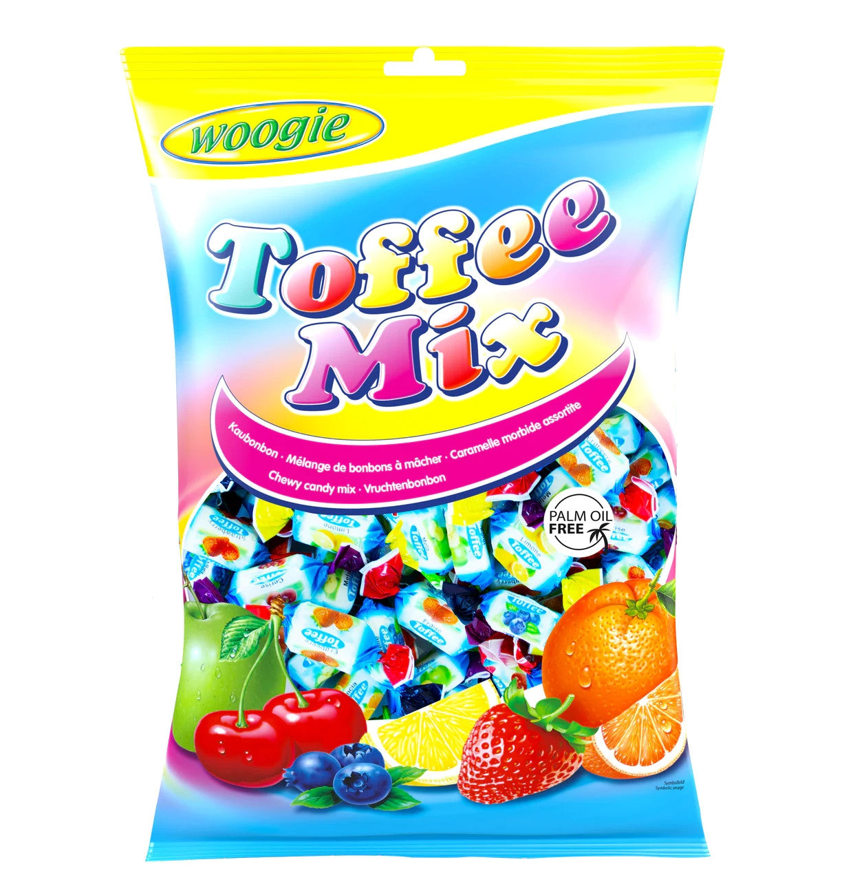 Woogie Kaubonbons Toffee Mix Frucht Kaubonbons 1kg