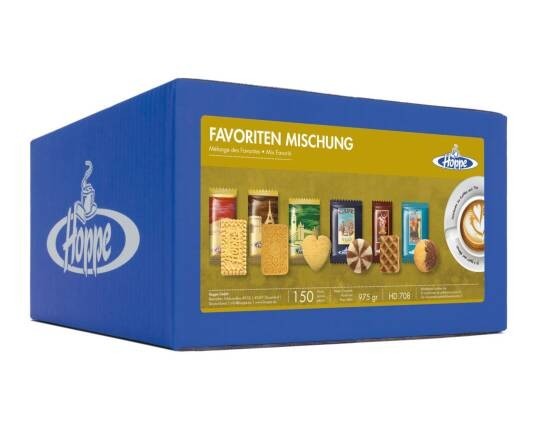 Hoppe Gebäck Favoriten Mischung Kekse Sortiment 150 Stück 1017g HD708