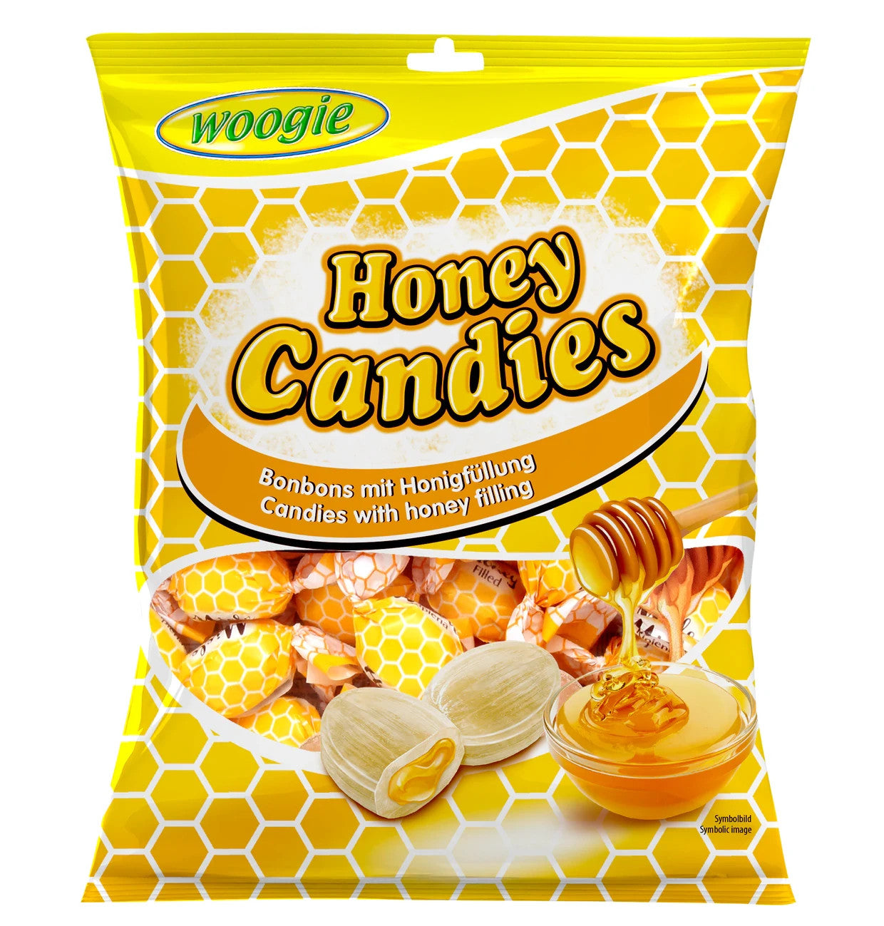Woogie Honey Candies Honig Bonbons mit Honigfüllung 150g