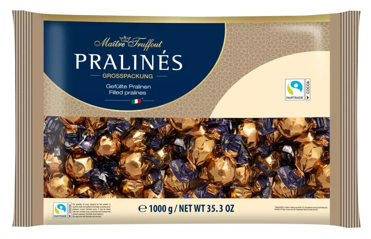 Maitre Truffout Pralinen Milchschokolade Cappuccinocreme 1000g - Schokobote.de
