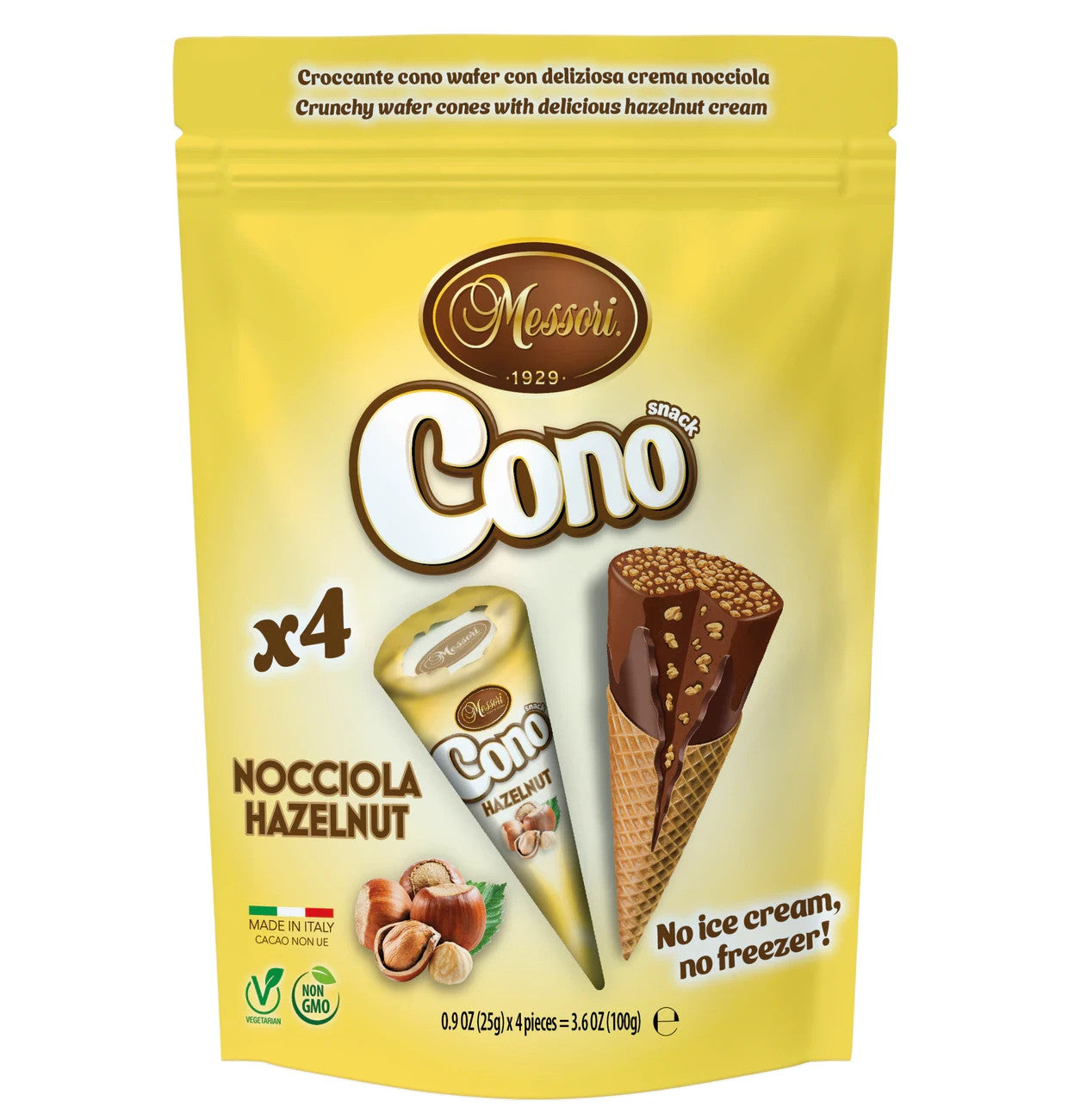Cono Mini Waffelhoernchen Mix 4x25g = 100g Cremefüllung