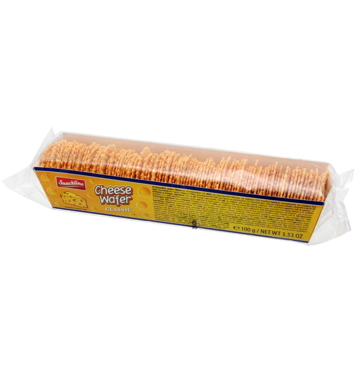 Snackline Käsewaffeln Classic Knuspriger Käse Snack mit Blauschimmel 100g