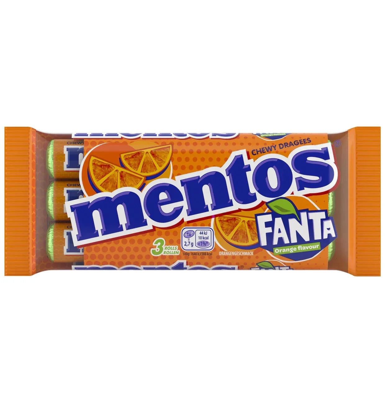 Mentos Fanta Dragees Orange 3x37,5g - Schokobote.de