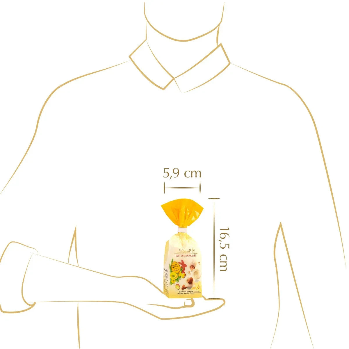 Lindt Frühlings-Snacking Weiße Mandel, 100g