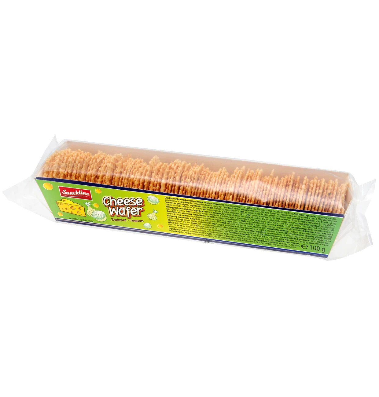 Snackline Käsewaffeln Zwiebel Knusper Snack mit Blauschimmelkäse 100g