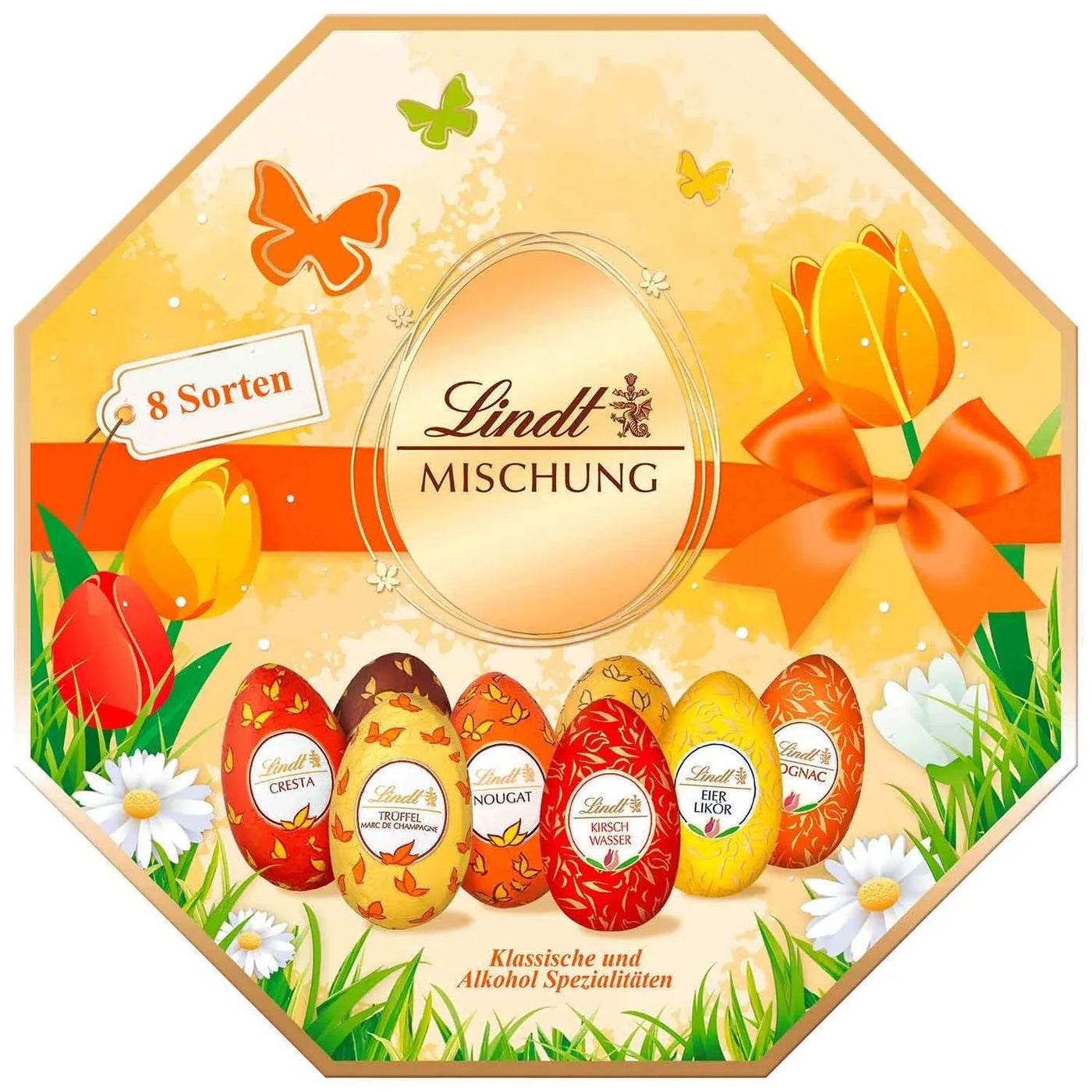 Lindt Klassische Spezialitäten-Eier Mischung Kassette 288g - Schokobote.de