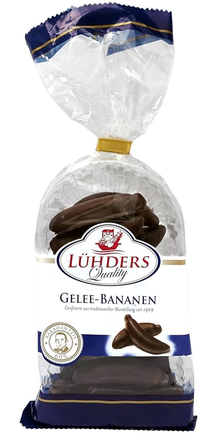 Lühders Gelee Bananen Schokolade 175g