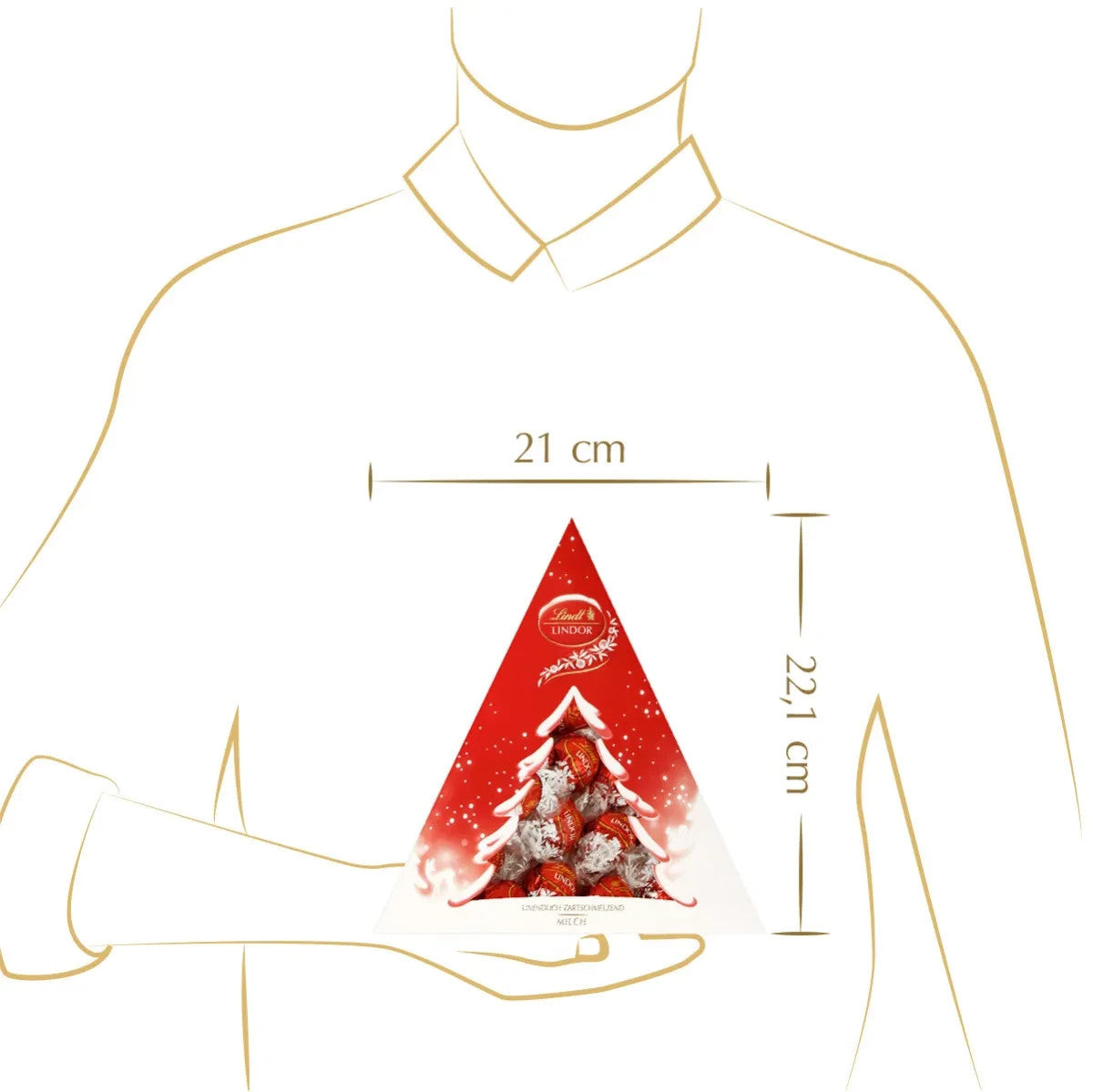 Lindt LINDOR Tanne, 187g