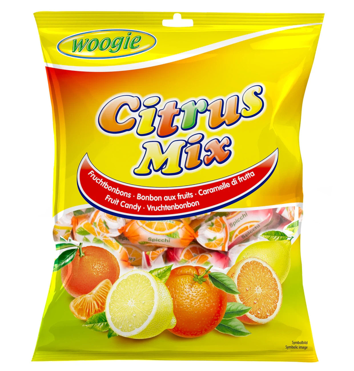Woogie Bonbons Citrus Mix gefüllte Bonbons Zitrone Orange Mandarine 170g