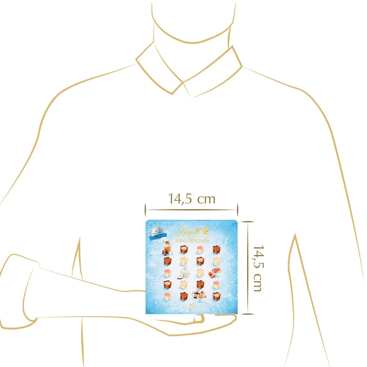 Lindt Mini Pralines feinherbe Schokolade Pralinenmischung 90g