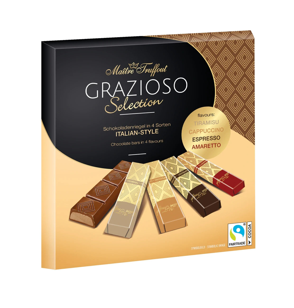 Maître Truffout Selection Pralinenriegel Italian Style Cappuccino Tiramisu 200g