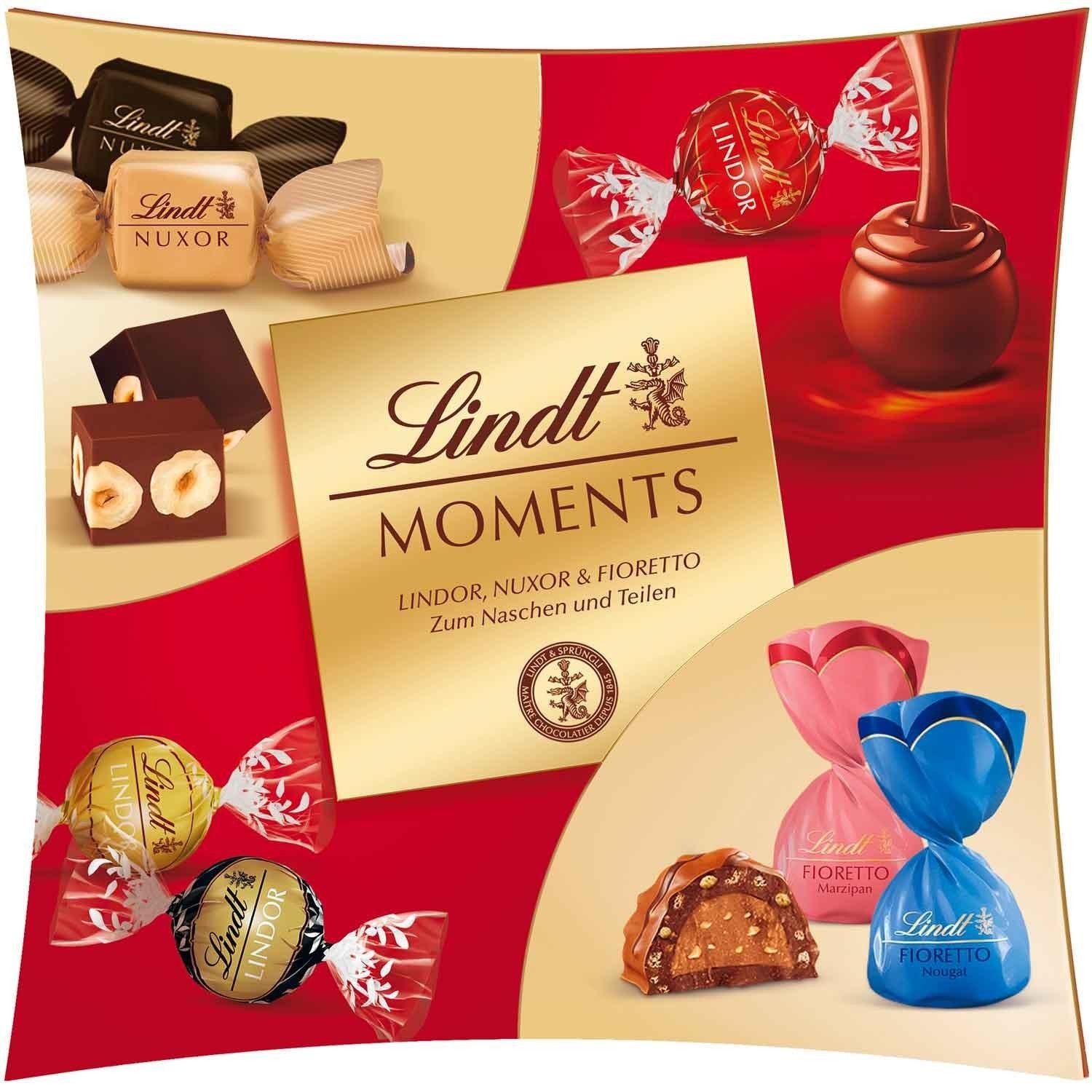 Lindt Pralinenmischung Moments Inhalt: 18 Stück, 223g - Schokobote.de