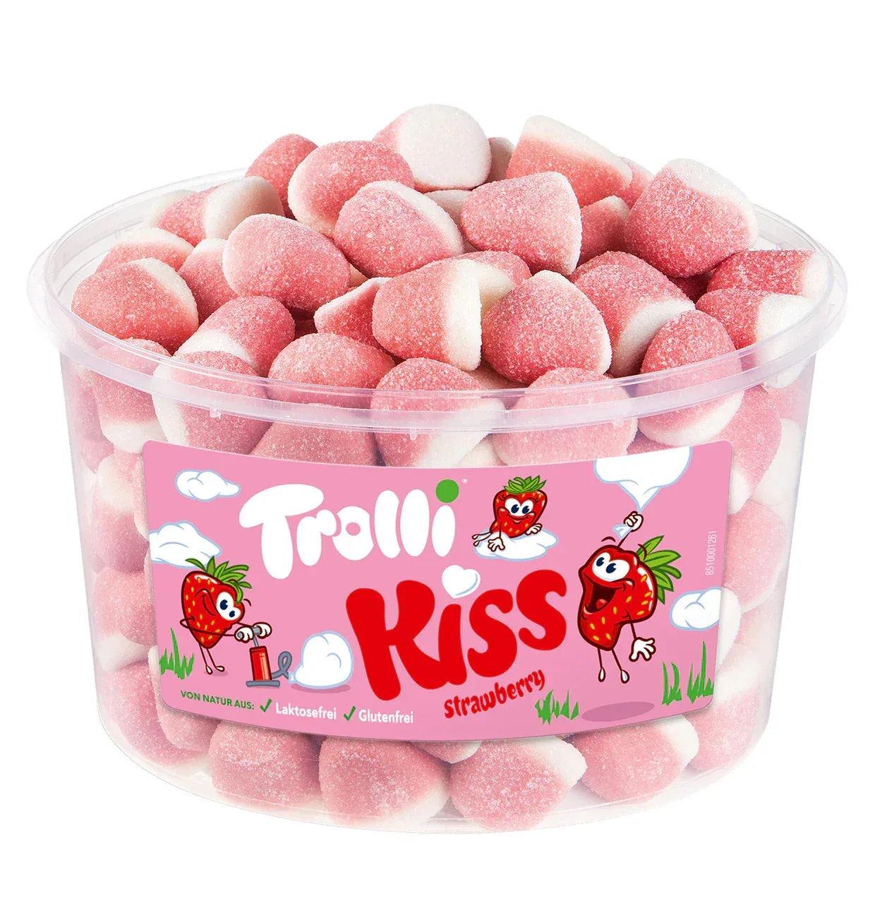 Trolli Strawberry Kiss Schaumzucker Erdbeere 975g - Schokobote.de