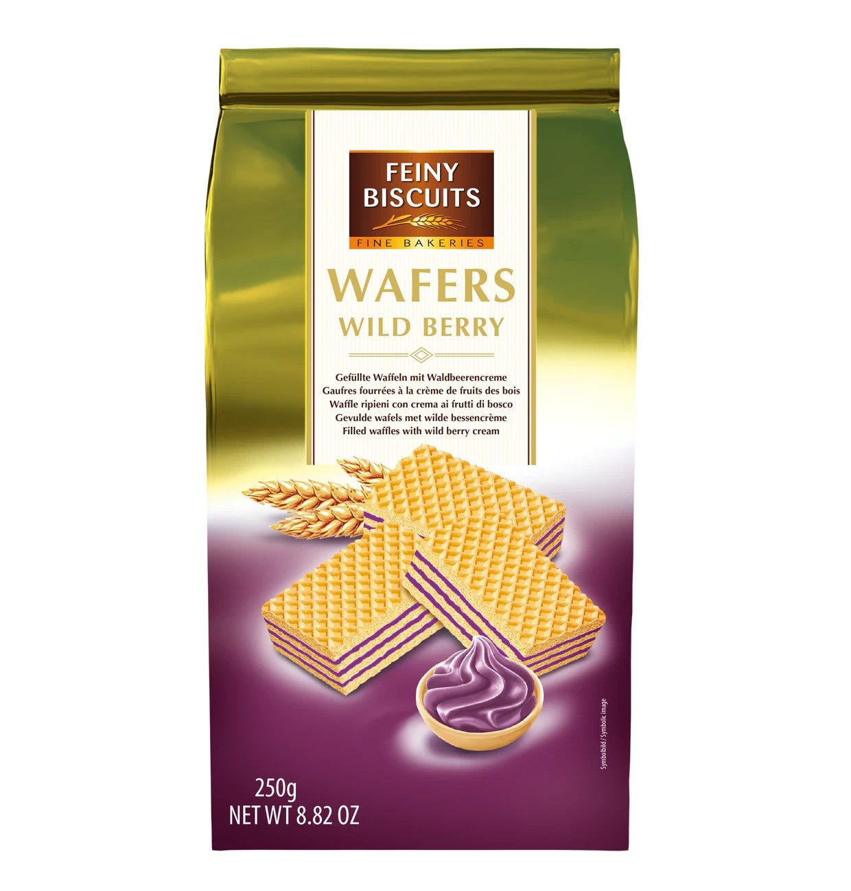 Feiny Biscuits Waffeln Waldbeerencremefüllung Beerenwaffeln 250g