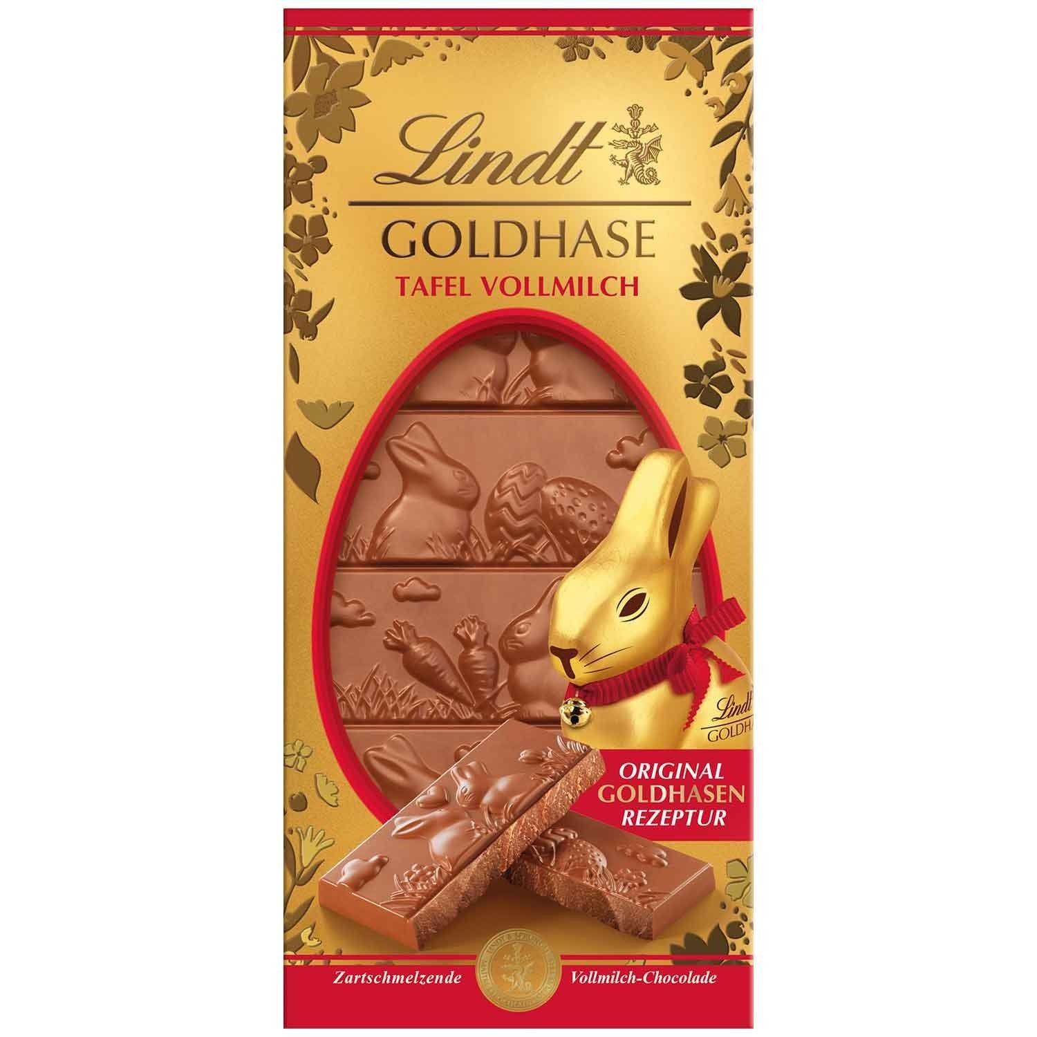 Lindt Goldhase Tafel Vollmilch 120g - Schokobote.de