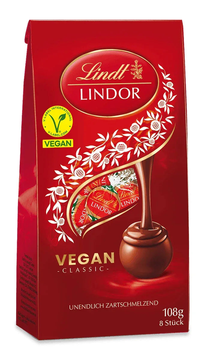 Lindt LINDOR Kugel Beutel Vegan, 108g - Schokobote.de
