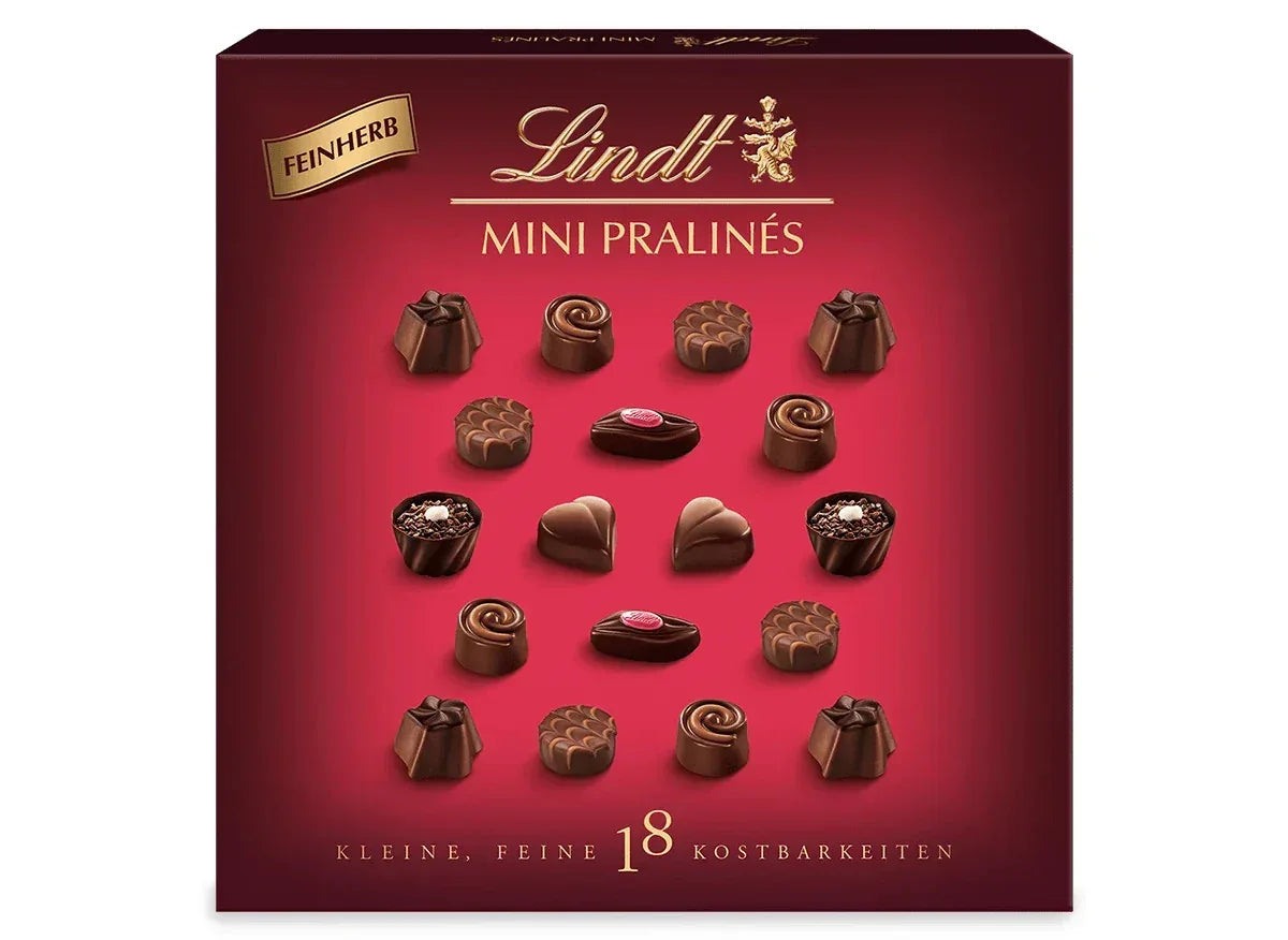 Lindt Mini Pralinés Noirs 90g Feinherbe Pralinen Geschenkbox - Schokobote.de
