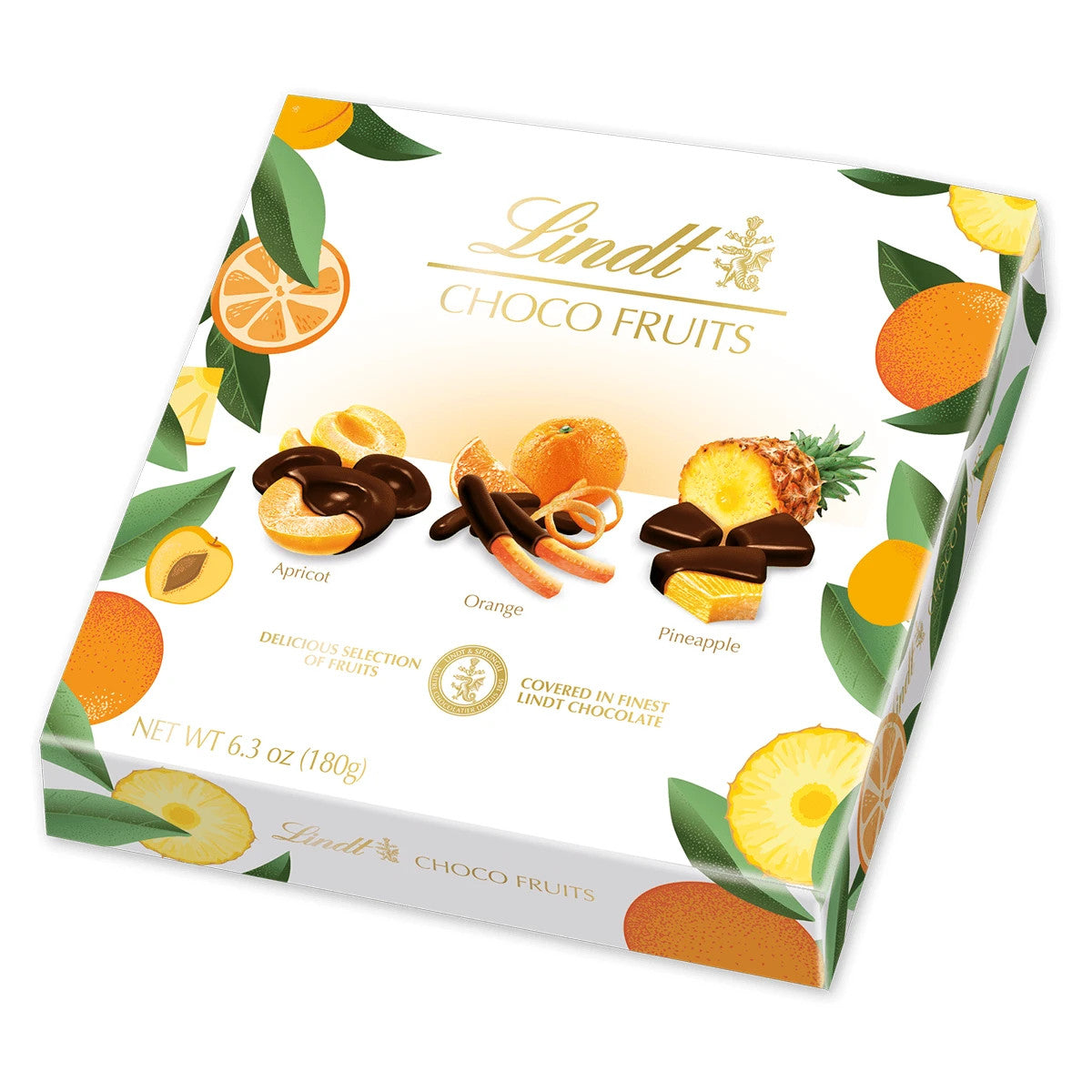 Lindt Choco Fruits Orange Ananas Aprikose Zartbitter 180 g