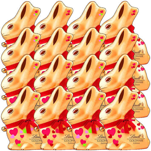 Lindt Goldhase Vollmilch Herzen Edition 16x100g 1600g