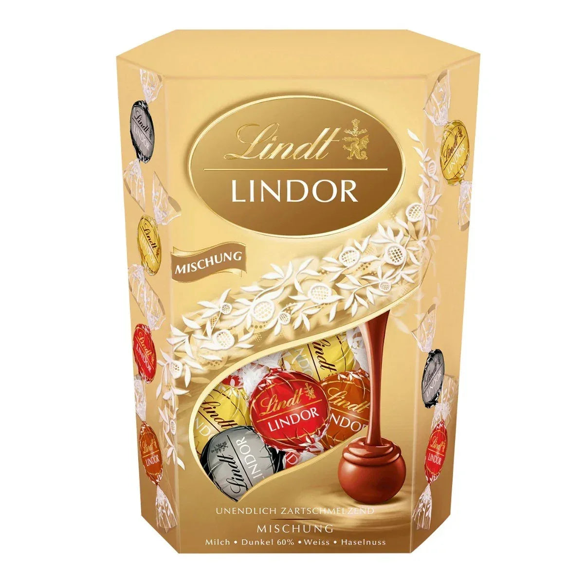 Lindt Lindor Cornet Mischung mit zartschmelzenden Füllungen 500g - Schokobote.de