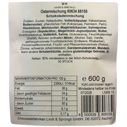 Lindt Ostermischung 600g - bunte Schokoladenmischung für Ostern, MHD: 07/26