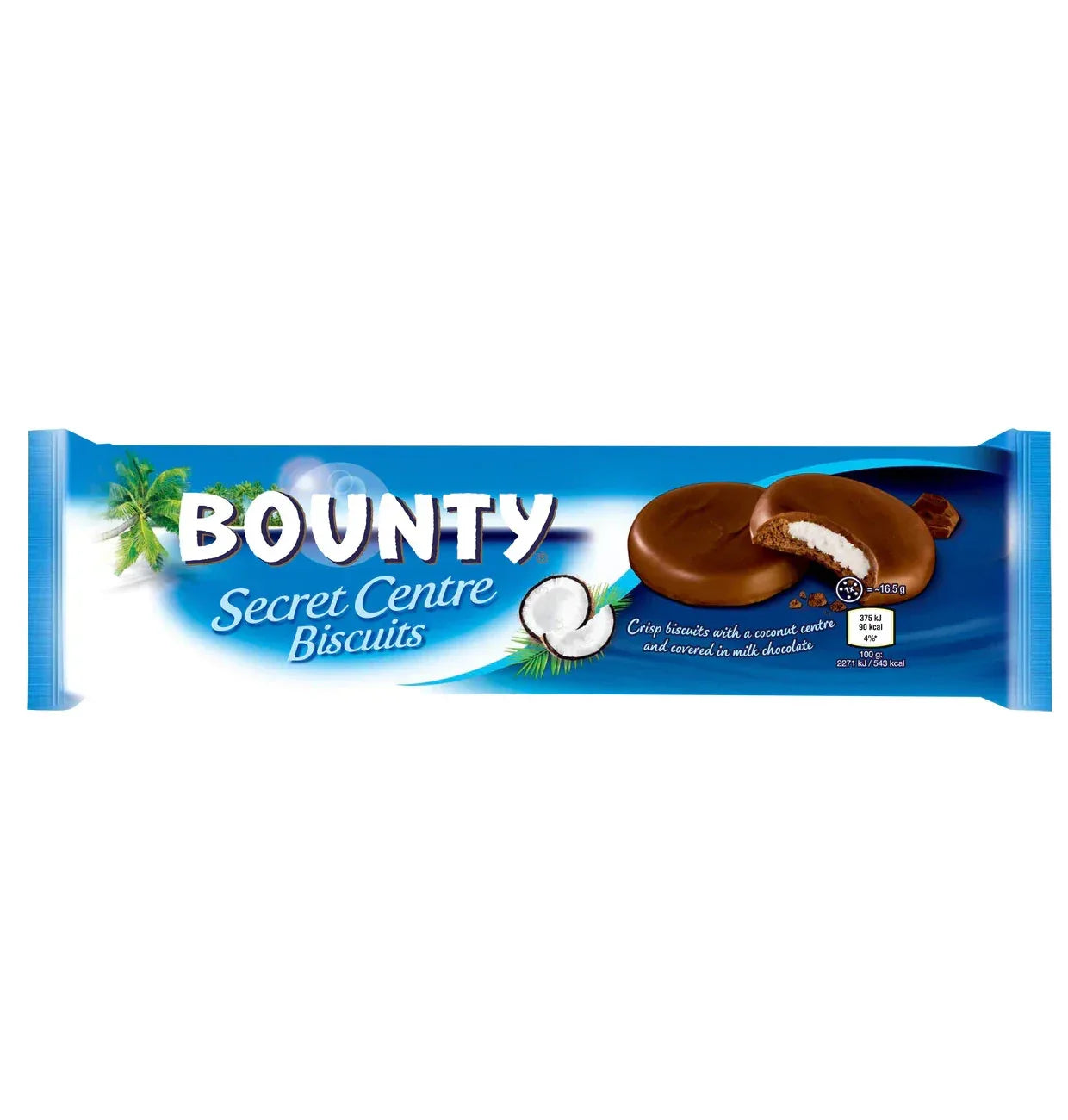 Bounty Secret Centre Biscuits Kokos Milchschokolade 132g - Schokobote.de