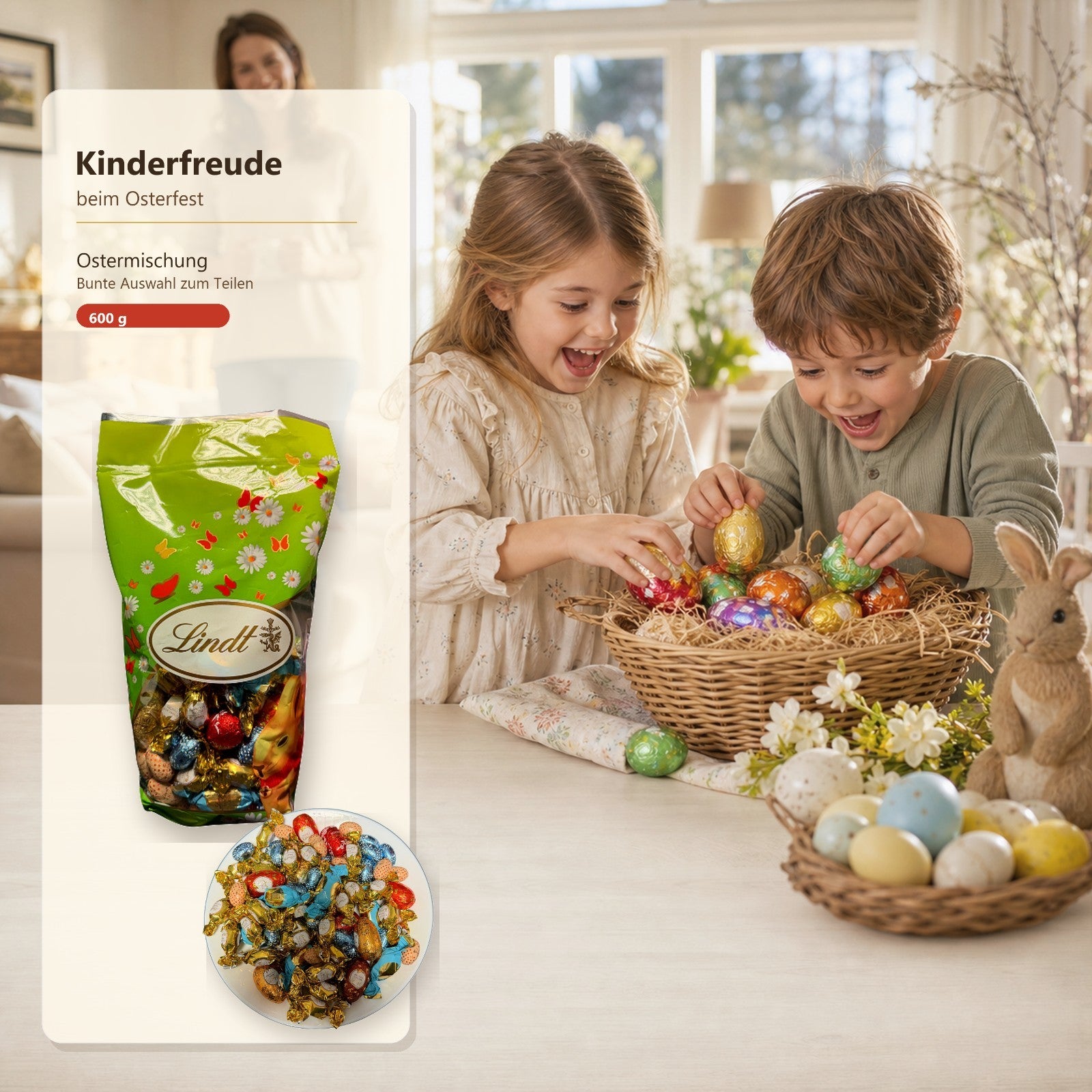 Lindt Ostermischung 600g - bunte Schokoladenmischung für Ostern, MHD: 07/26