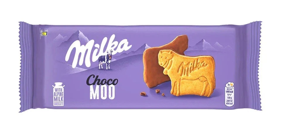 Milka Choco Moo Kekse Alpenmilch Schokolade 120g Kuhform - Schokobote.de