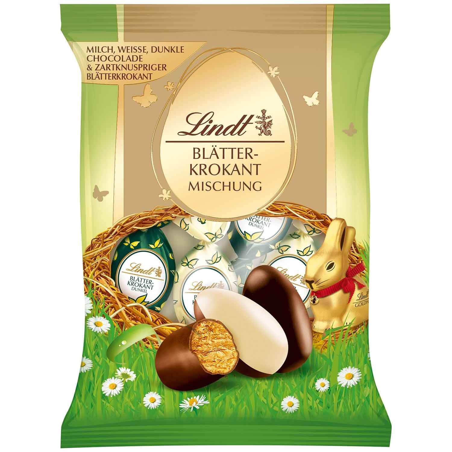 Lindt Blätterkrokant-Eier Mischung 85g