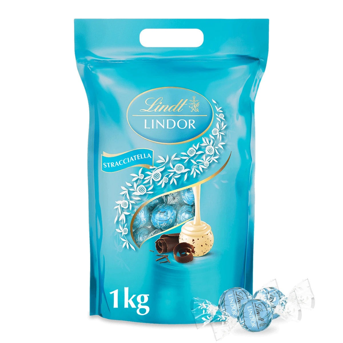 Lindt LINDOR Kugeln Stracciatella weisse Schokolade 1000 g