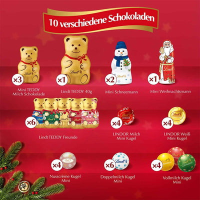 Lindt Teddy Wimmelbild Adventskalender 265g
