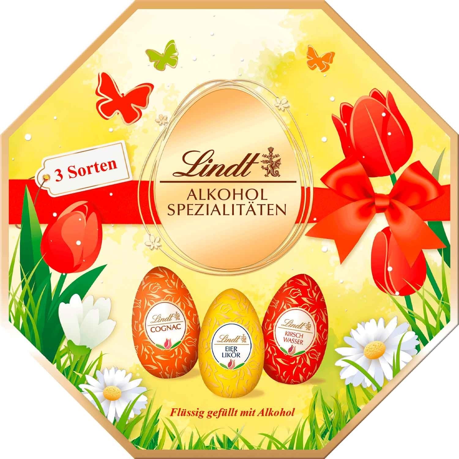 Lindt Alkohol-Spezialitäten-Eier Kassette 144g