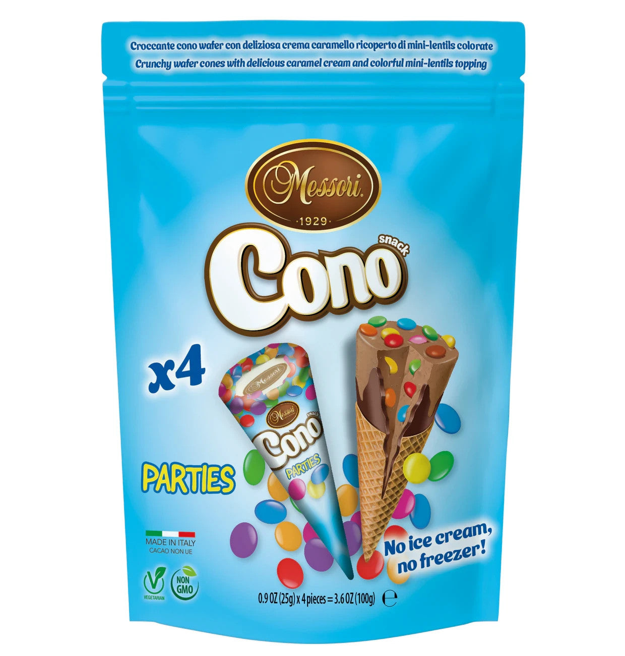 Cono Mini Waffelhoernchen Mix 4x25g = 100g Cremefüllung