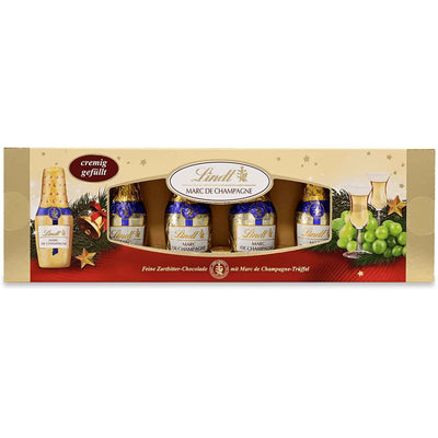 Lindt Alkohol Spezialitäten Fläschchen Marc de Champagne 131g