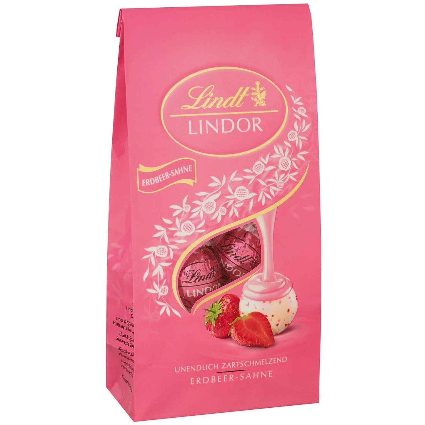 Lindt Lindor Kugeln Erdbeer-Sahne 137g
