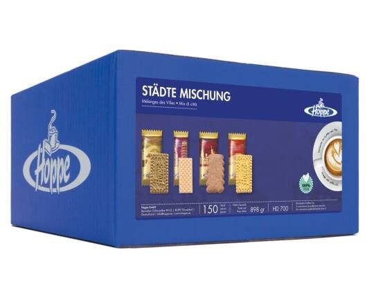 Hoppe Gebäck  Städte Mischung Kekse Sortiment 150 Stück 1017g HD700
