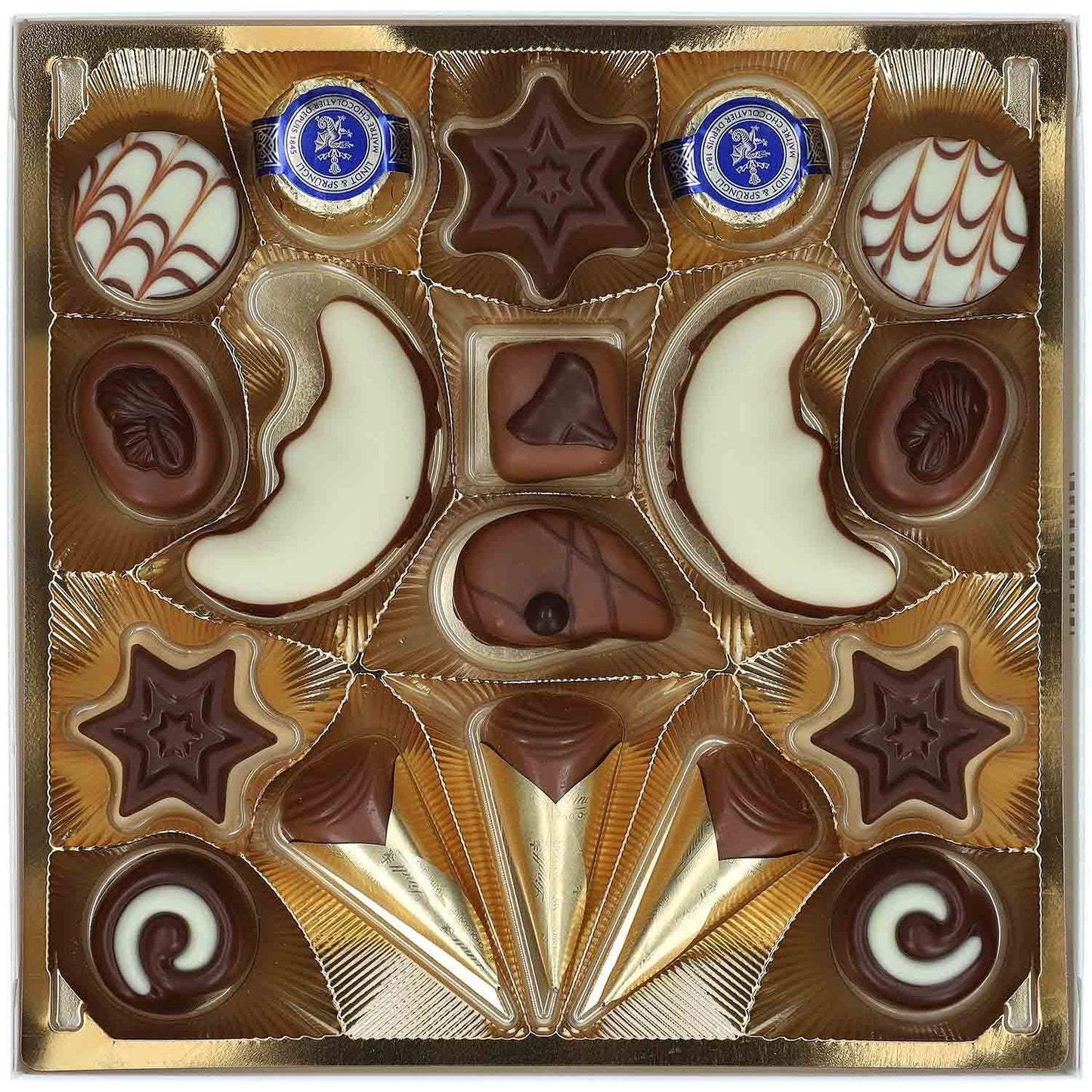 Lindt Goldstücke Pralines in weihnachtlicher Geschenkverpackung 180g
