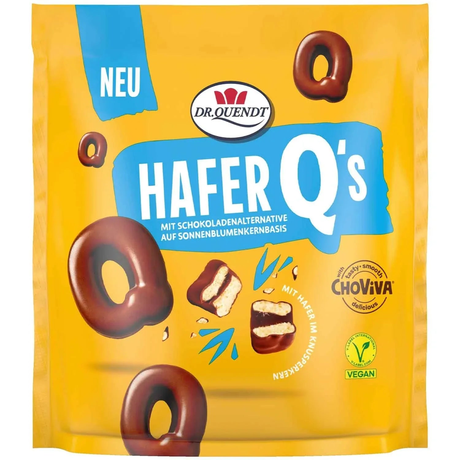 Dr Quendt Hafer Qs ChoViva Haferkekse Schokoladenalternative 100g - Schokobote.de
