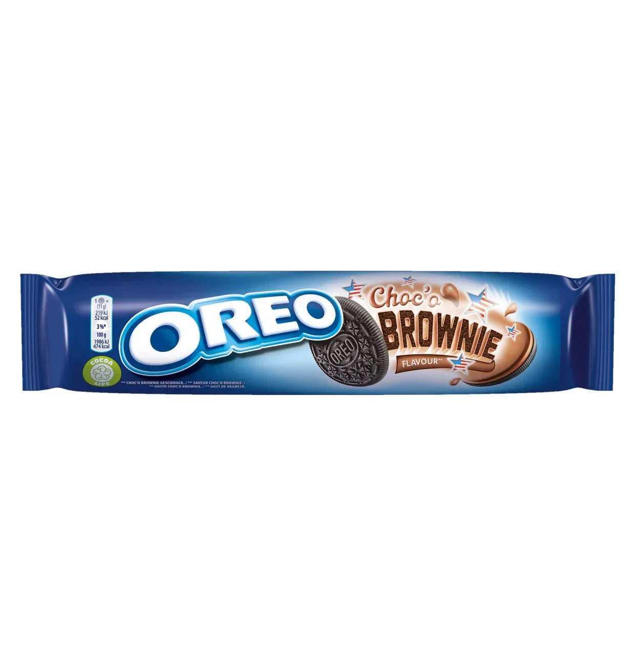 Oreo Brownie Kekse Kakaokekse mit Cremefüllung 154g - Schokobote.de