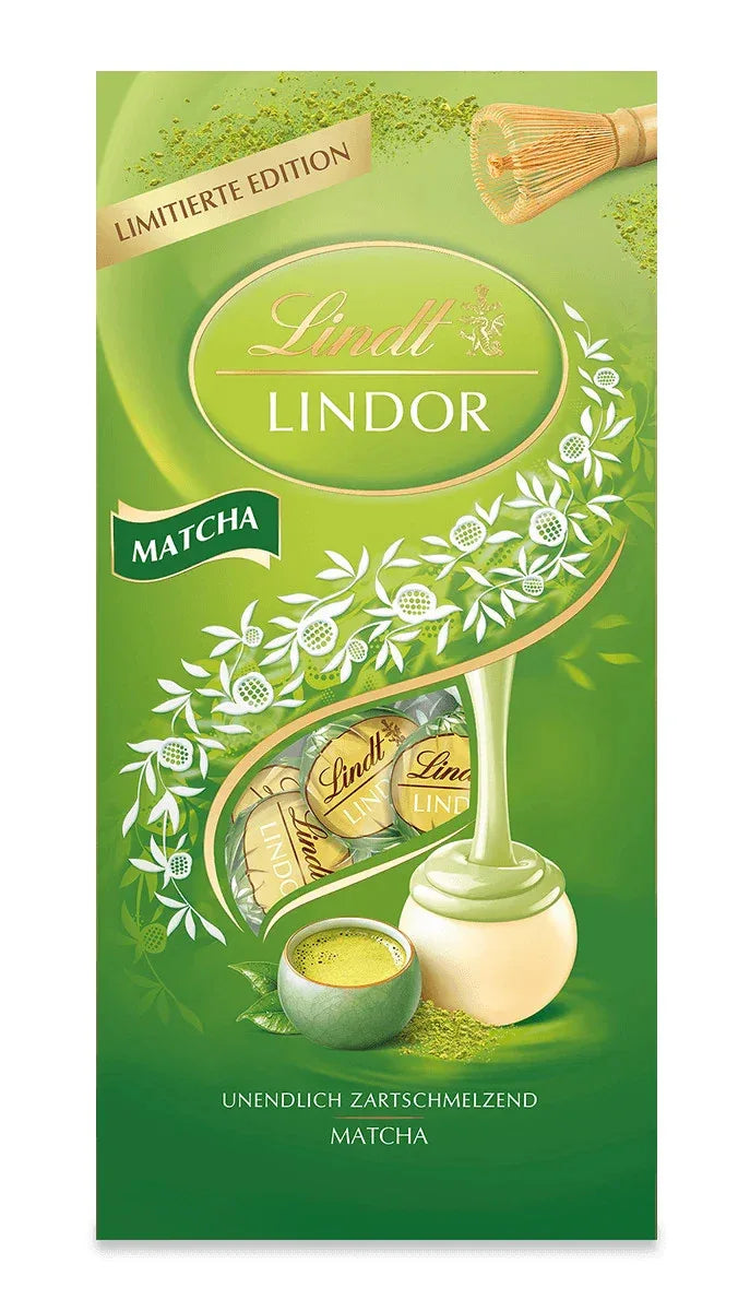 Lindt LINDOR Kugel Beutel Matcha, 137g - Schokobote.de