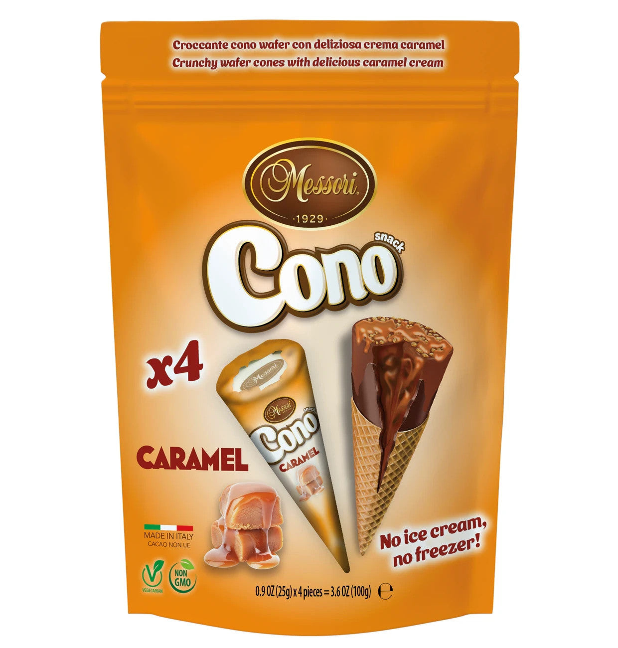 Cono Mini Waffelhoernchen Mix 4x25g = 100g Cremefüllung