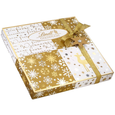 Lindt Goldstücke Pralines in weihnachtlicher Geschenkverpackung 180g