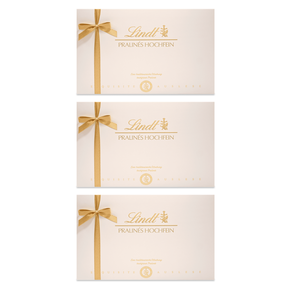 Lindt Pralinés Hochfein 500 g – 3 Stück – Packbild
