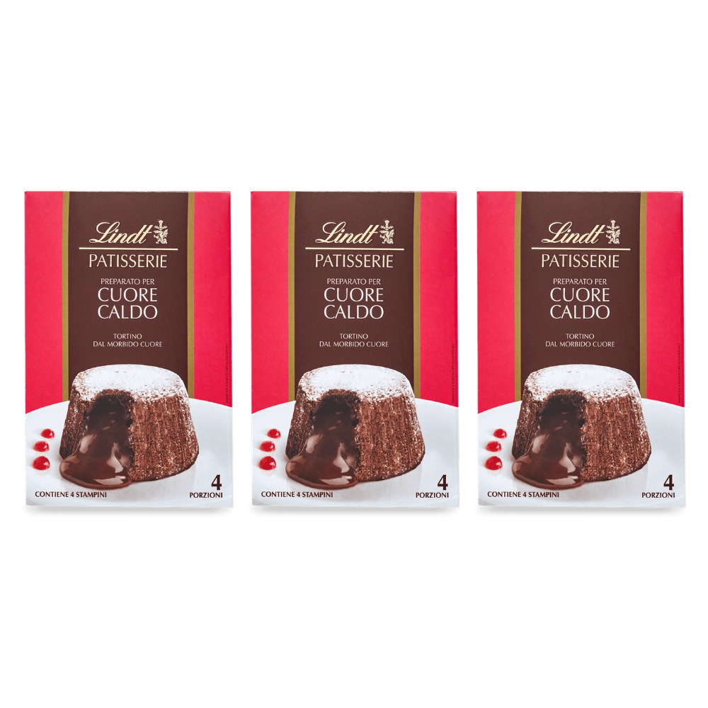 Lindt Kuchenmischung Lava Cake Patisserie Cuore Caldo 240g – 3 Stück – Packbild